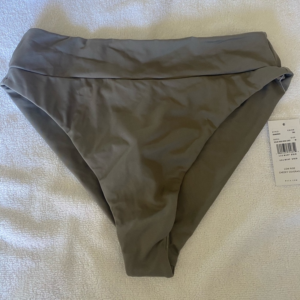 RVCA High waisted cheeky bikini.